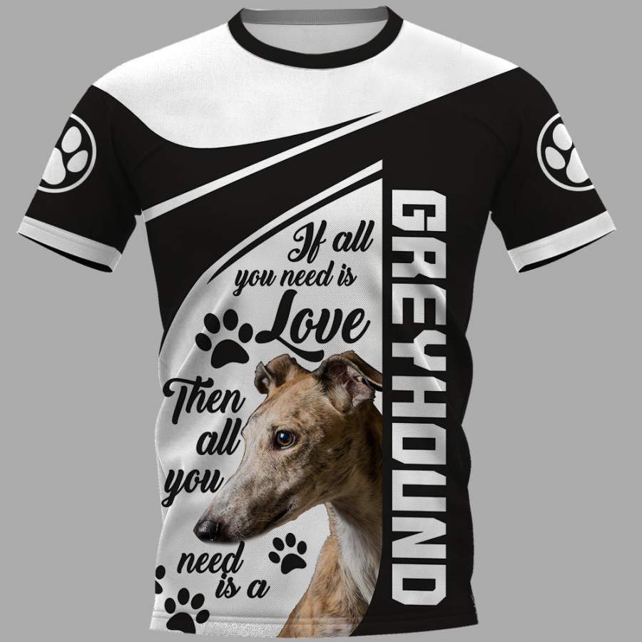 greyhound Limited 3D Full Printing Shirt