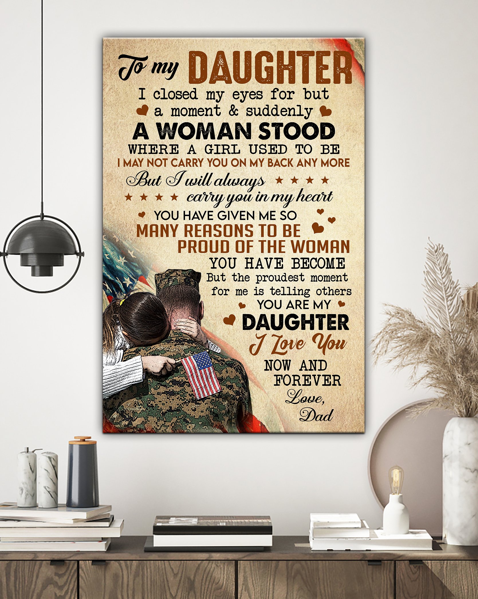 Bekingart Veteran You’Re My Daughter – Matte Canvas