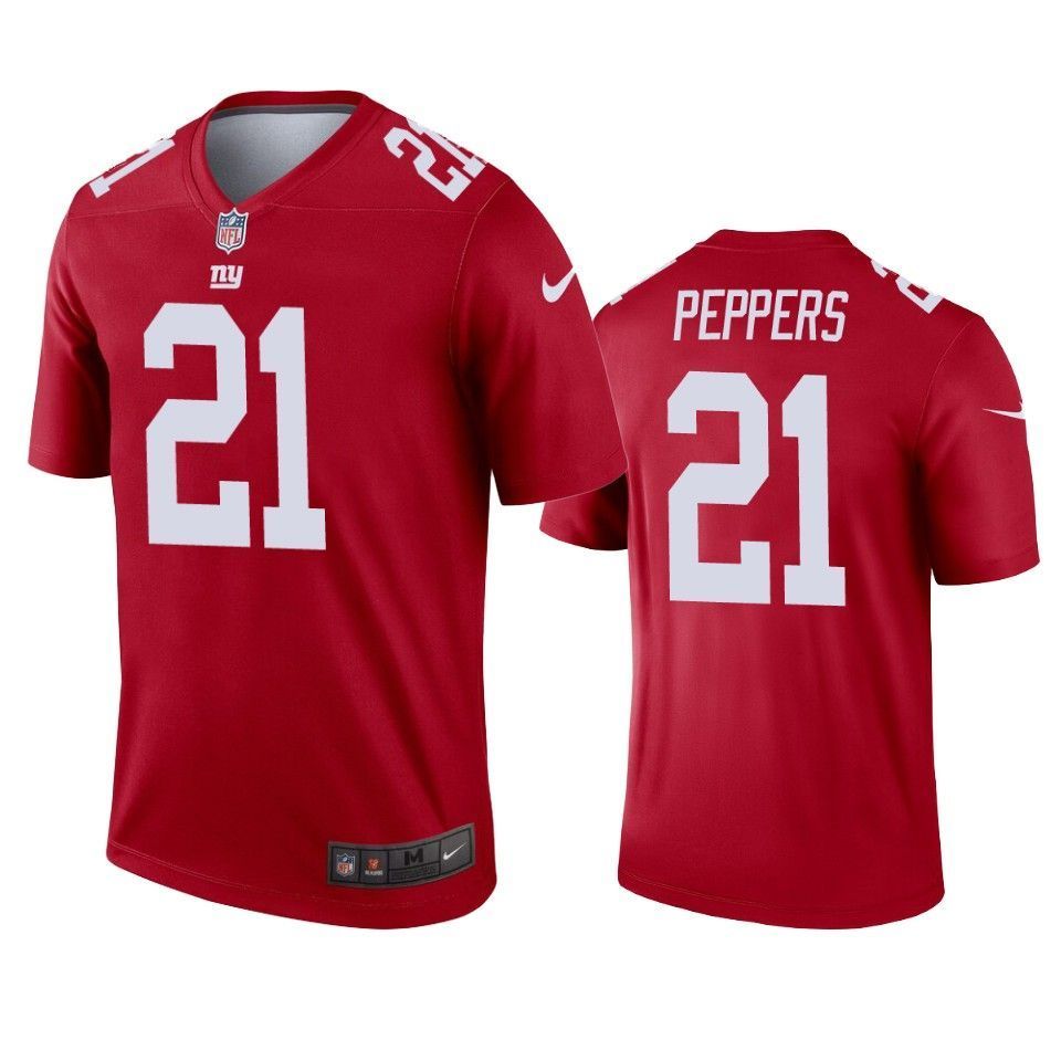 New York Giants Jabrill Peppers 2019 Inverted Legend Red Jersey