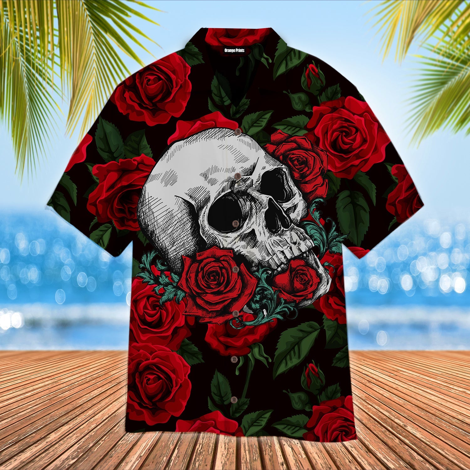 Skull And Roses Hawaii Shirt For Men Women Adult Ha65822