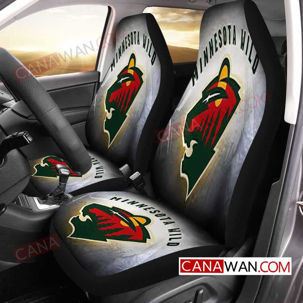 Minnesota Wild Style003 3D Customized Personalized Car Seat Cover