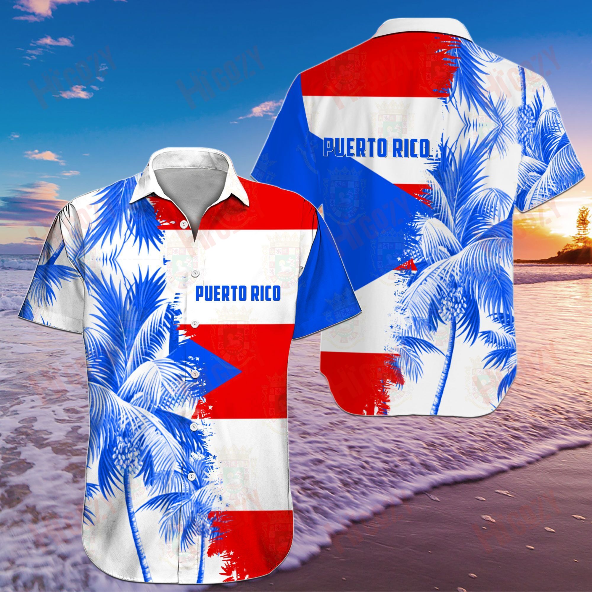 Puerto Rico Hawaiian Shirts Ha41252