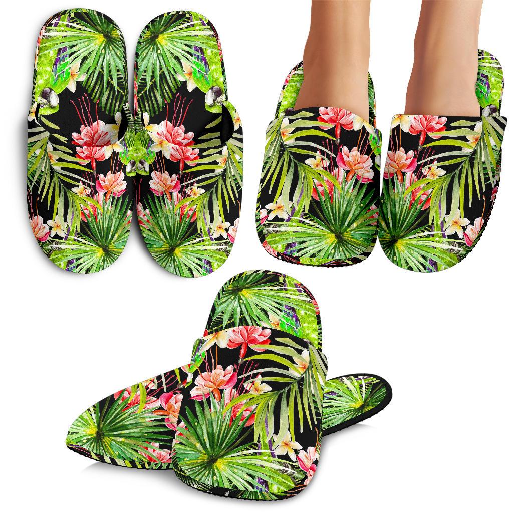 Tropical Hawaii Parrot Pattern Print Slippers Ha76059