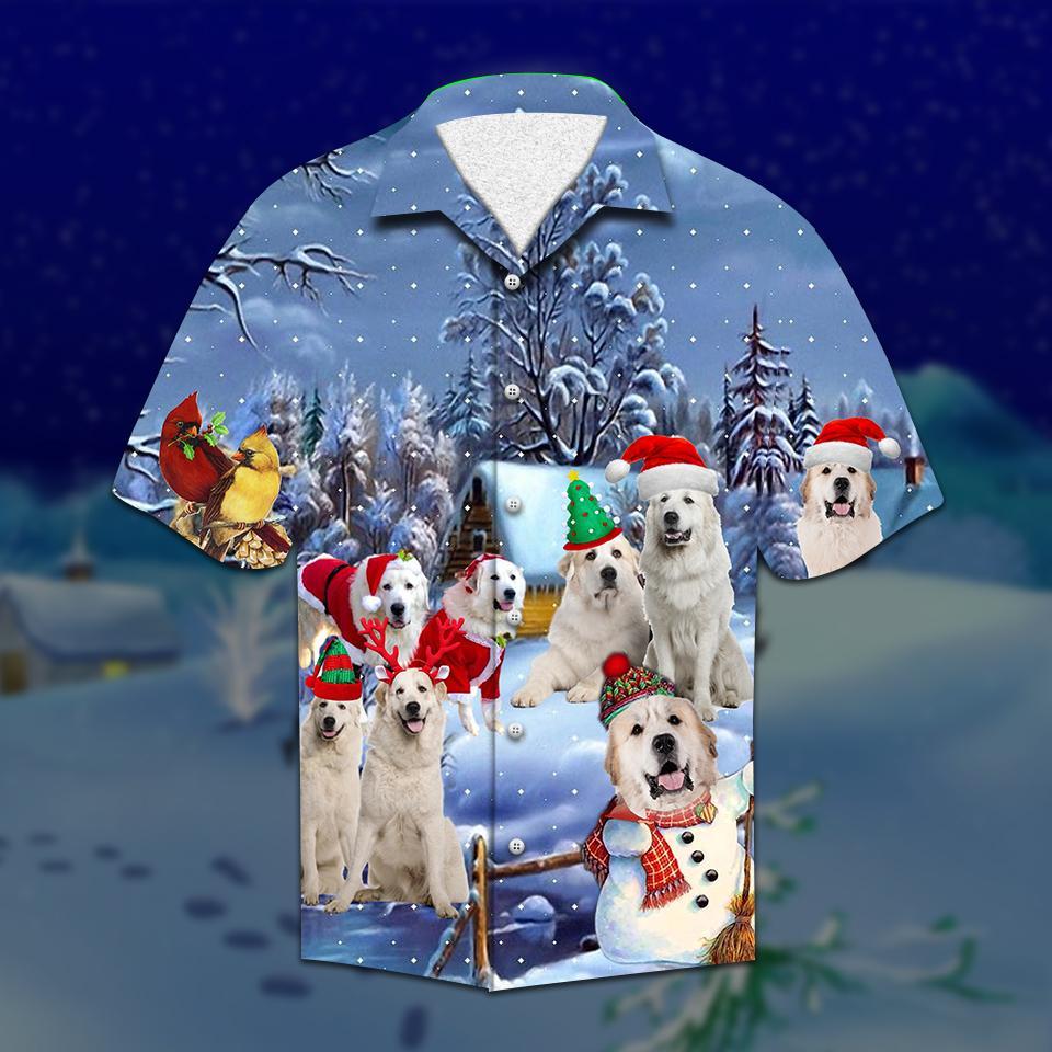 Great Pyrenees Christmas Aloha Hawaii Shirts Unisex Ha16346