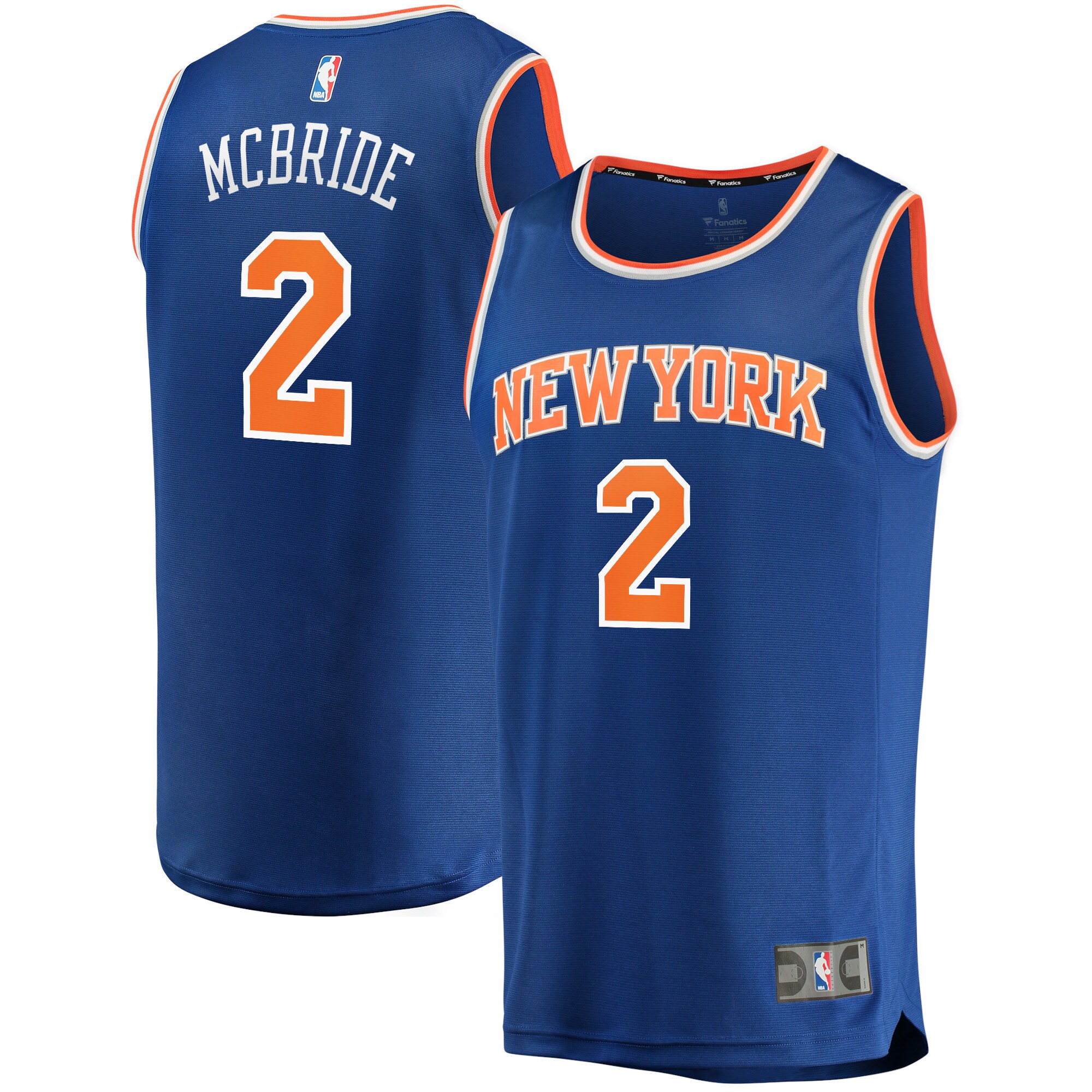 Miles McBride New York Knicks 2021/22 Fast Break Jersey – Icon Edition – Blue