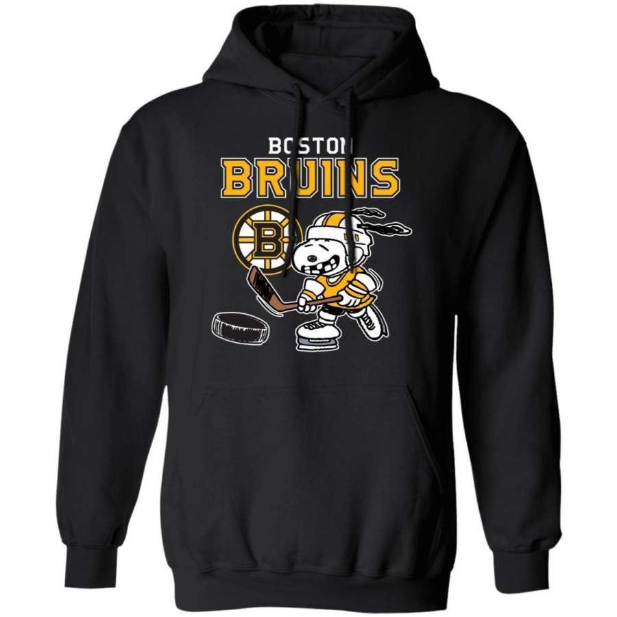 Snoopy Playing Hockey Boston Bruins Hoodies Shirt For Fan HA05