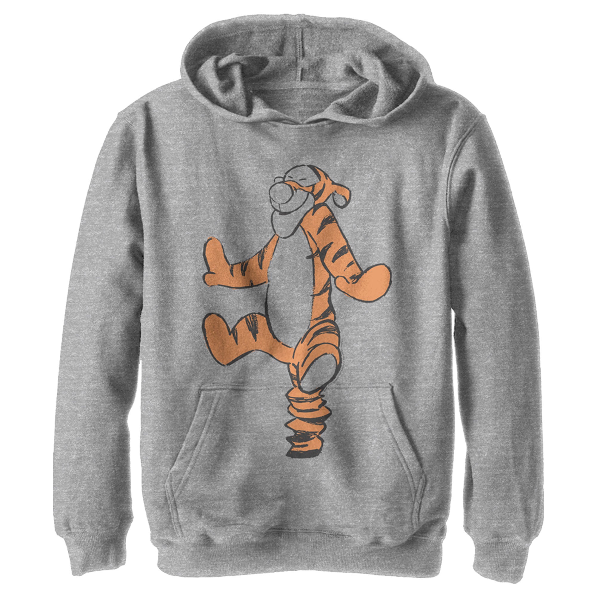 Boy’S Winnie The Pooh Bouncing Smiling Tigger Pull Over Hoodie