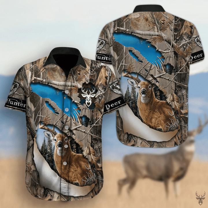 Deer Aloha Hawaii Shirts For Men Women Ha70750