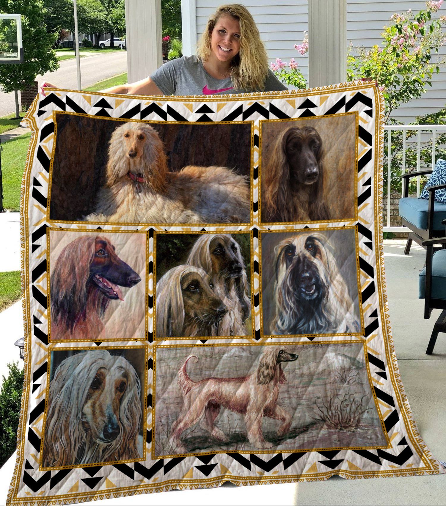 Afghan Hound 1 3D Quilt Blanket HGM5