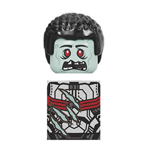 Feleph Single Action Figures Head Classic Character Zombie Heroes Series BricksModel Building Blocks Toys for Children KF6148 alx