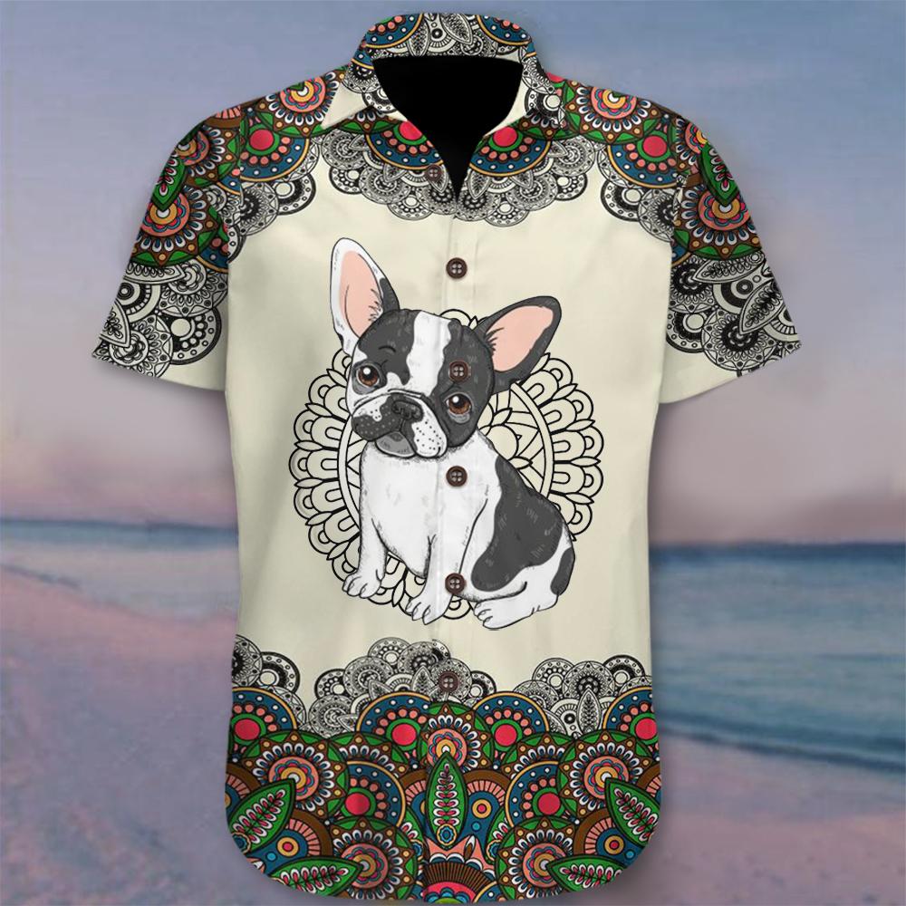 French Bulldog Mandala Hawaii Shirt Pattern Dog Dad Day Gift Ideas Ha40868