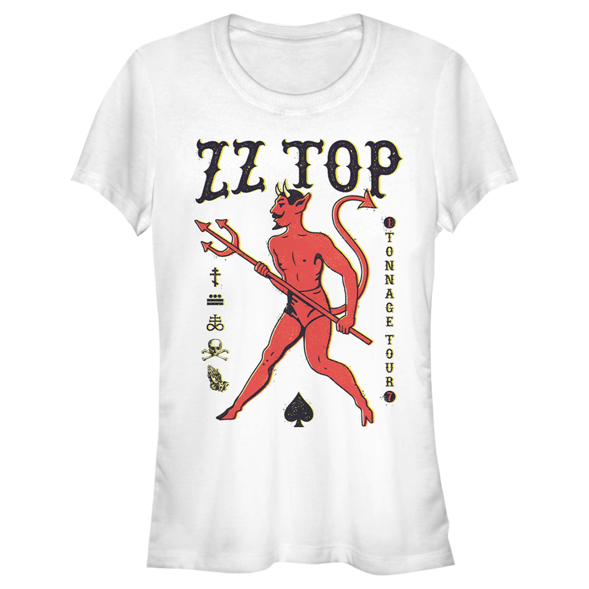 Zz Top Junior’S Devil Spades  T-Shirt