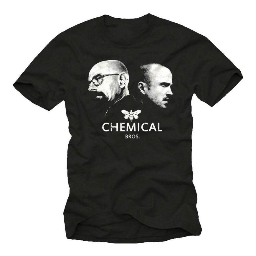 Cool Bad Heisenberg Mens T-Shirt with Breaking Chemical BROS. Men Shirt