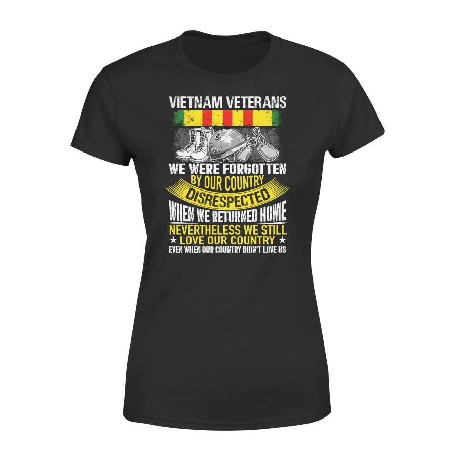 Vietnam Veterans – We Were Forgotten – Premium Women’s Tee