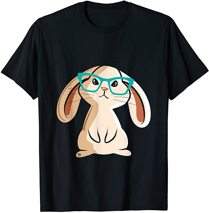 Rabbit With Glasses I Cute Rabbit Lover Gift I Rabbit T-Shirt