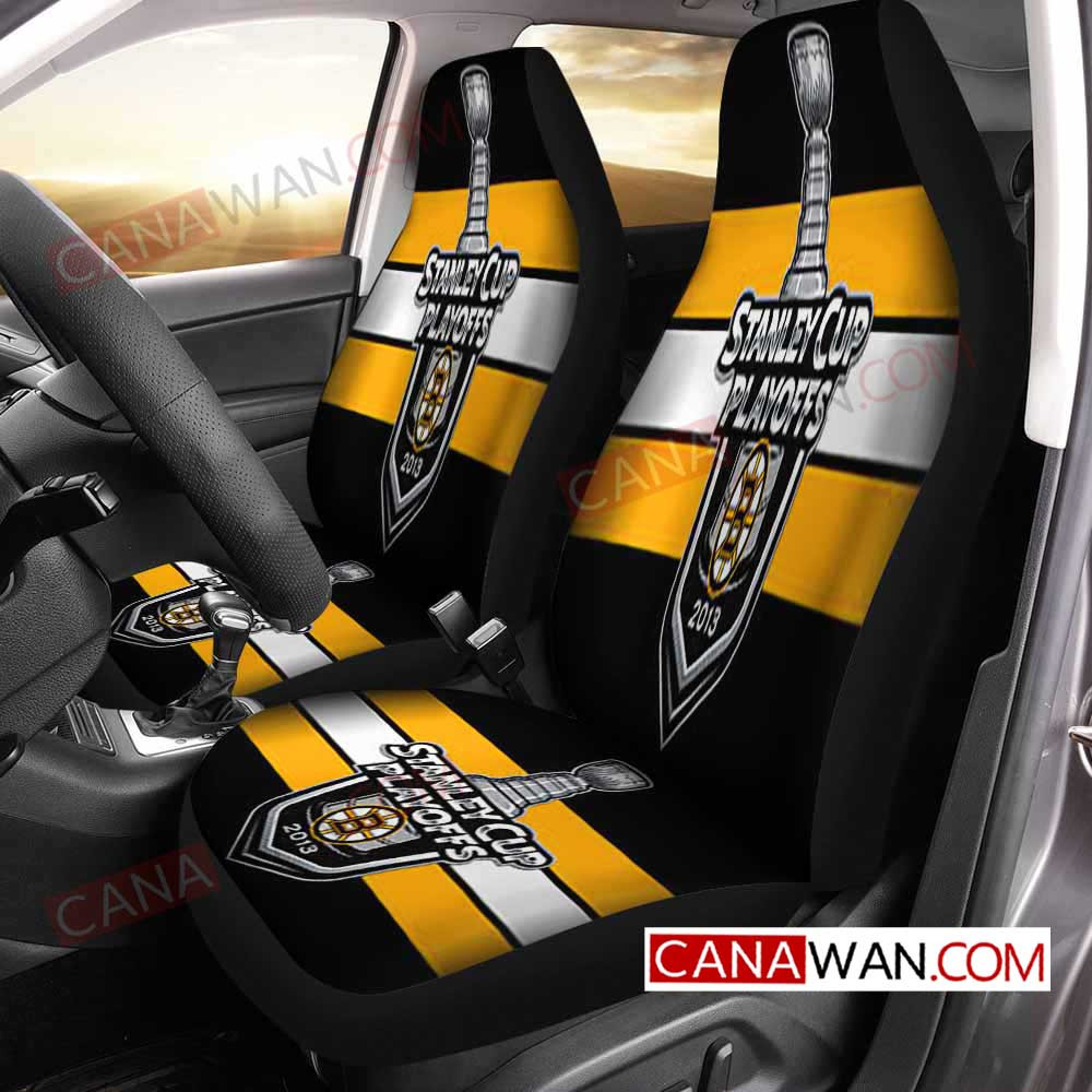 Boston Bruins Style259 3D Customized Personalized Car Seat Cover