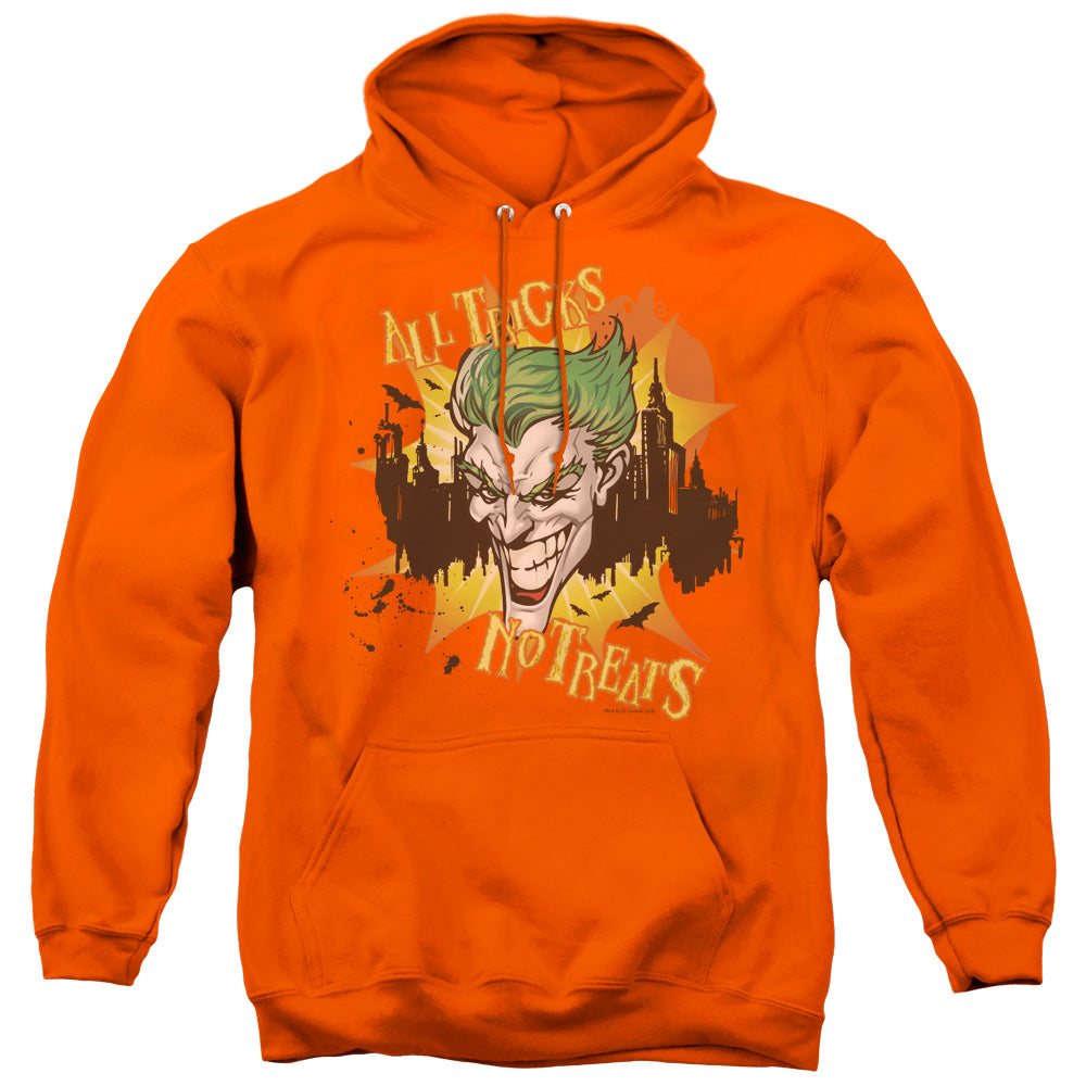 Batman All Tricks No Treats Mens Hoodie Orange