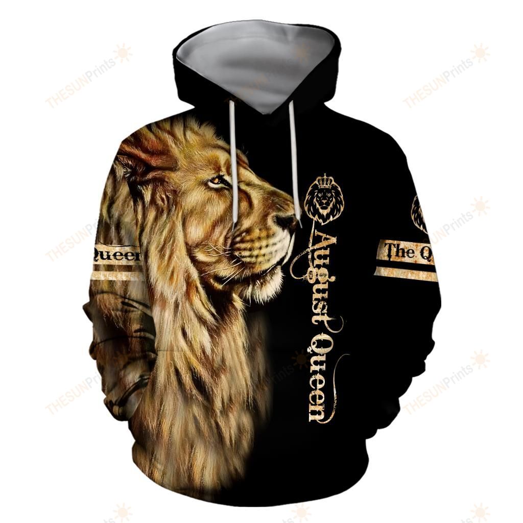 August Lion Queen 3D All Over Printed Shirt For