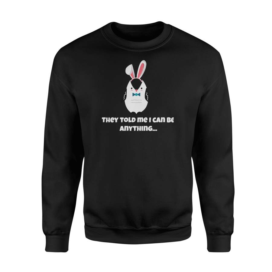 Cute Easter Bunny Penguin Easter Sweatshirt