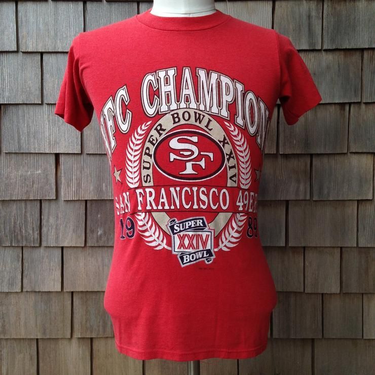 Vintage En D Tresse San Francisco 49Ers 1989 Nfc Champions Shirt