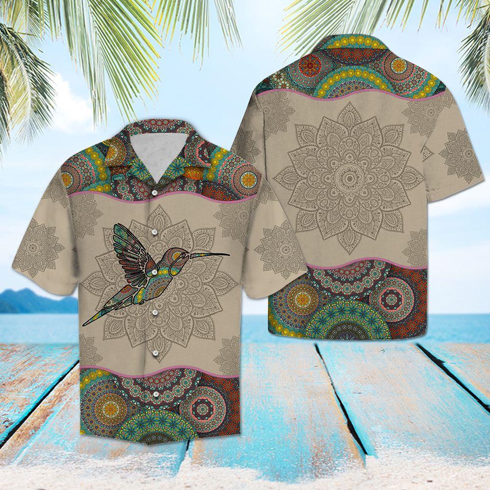 Hummingbird Mandala Hawaii Shirt For Hawaii Aloha Ha83233