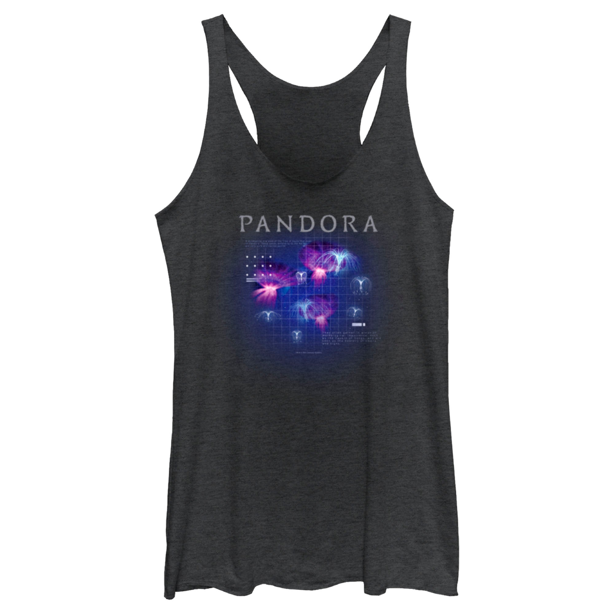 Women’S Avatar Pandora Panopyra And Woodsprites Diagram Racerback Tank Top