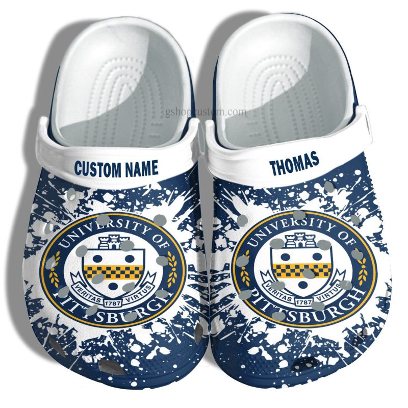 University Of Pittsburgh Graduation Gifts Croc Shoes Customize- Admission Gift Shoes