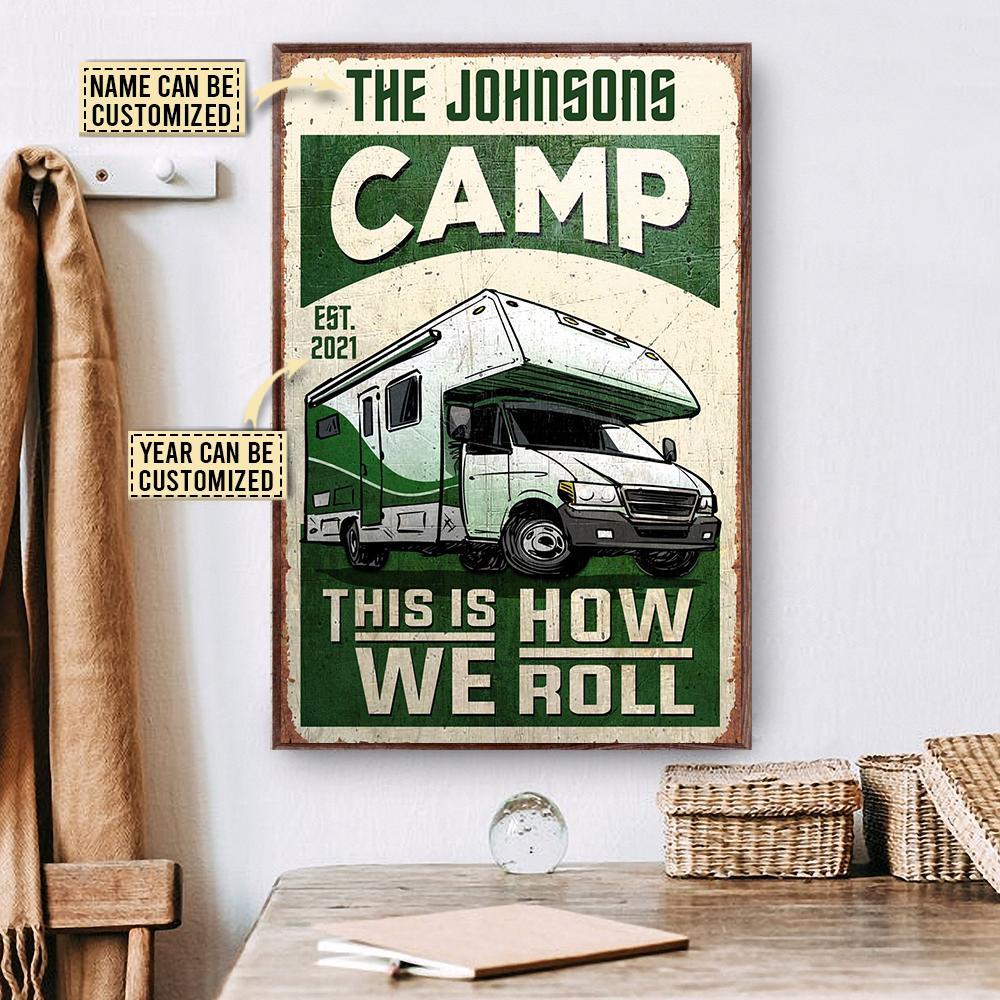 Aeticon Gifts Personalized Camp Motorhome This Is How Canvas Mom Dad Gift Home Decor