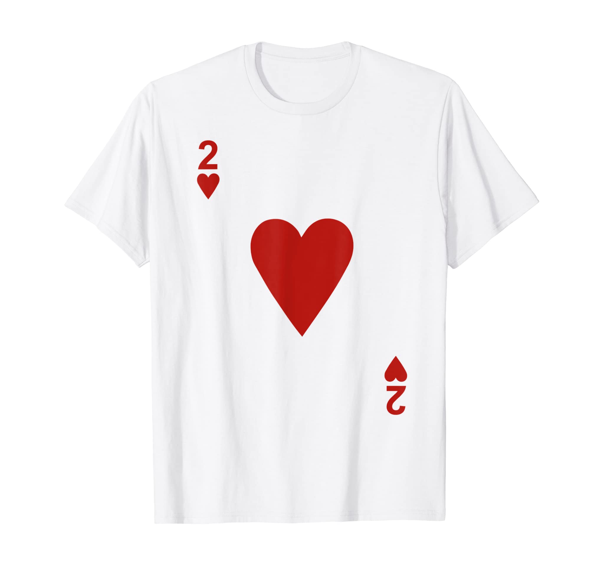 Two of hearts Tshirt Blackjack Cards Poker 21 2 Tee shirt