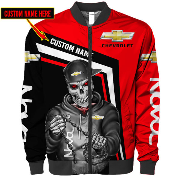 Custom Name Bomber Jacket Chevrolet, Chevrolet 3D Spring Autumn, Mens Casual Jacket Dh52