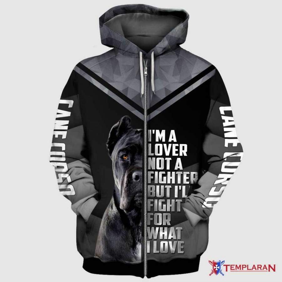 CANE CORSO 3D Full Printing Zip Hoodie