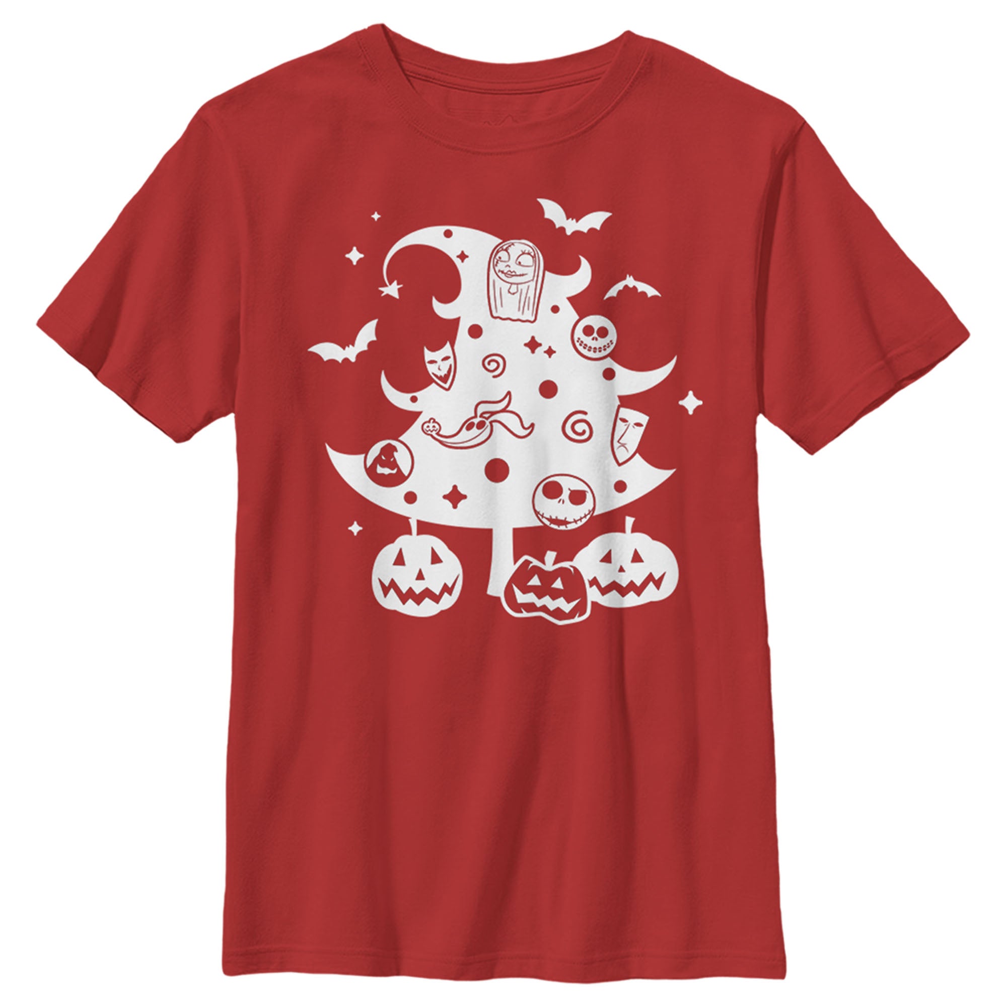 Boy’S The Nightmare Before Christmas Character Christmas Tree T-Shirt