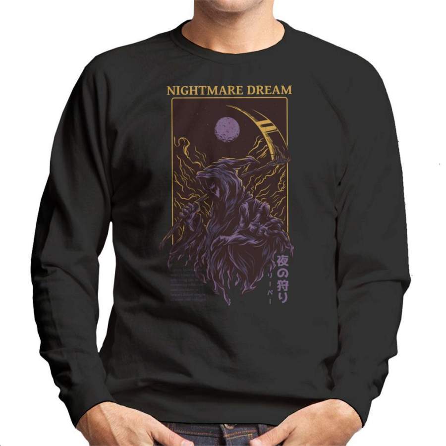 Nightmare Dream Grim Reaper Men’s Sweatshirt