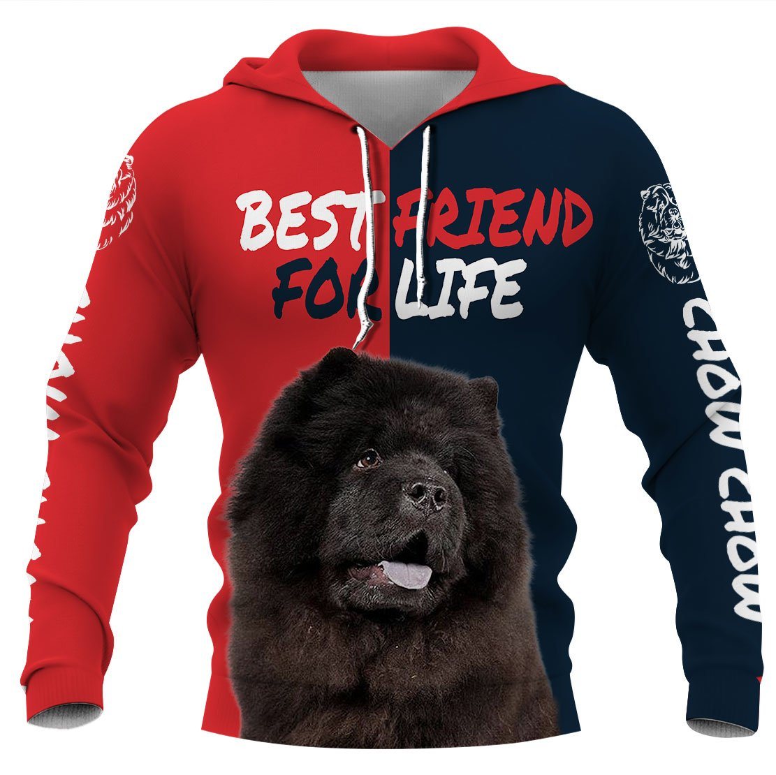 Black Chow Chow Best Friend 3D Full Printing
