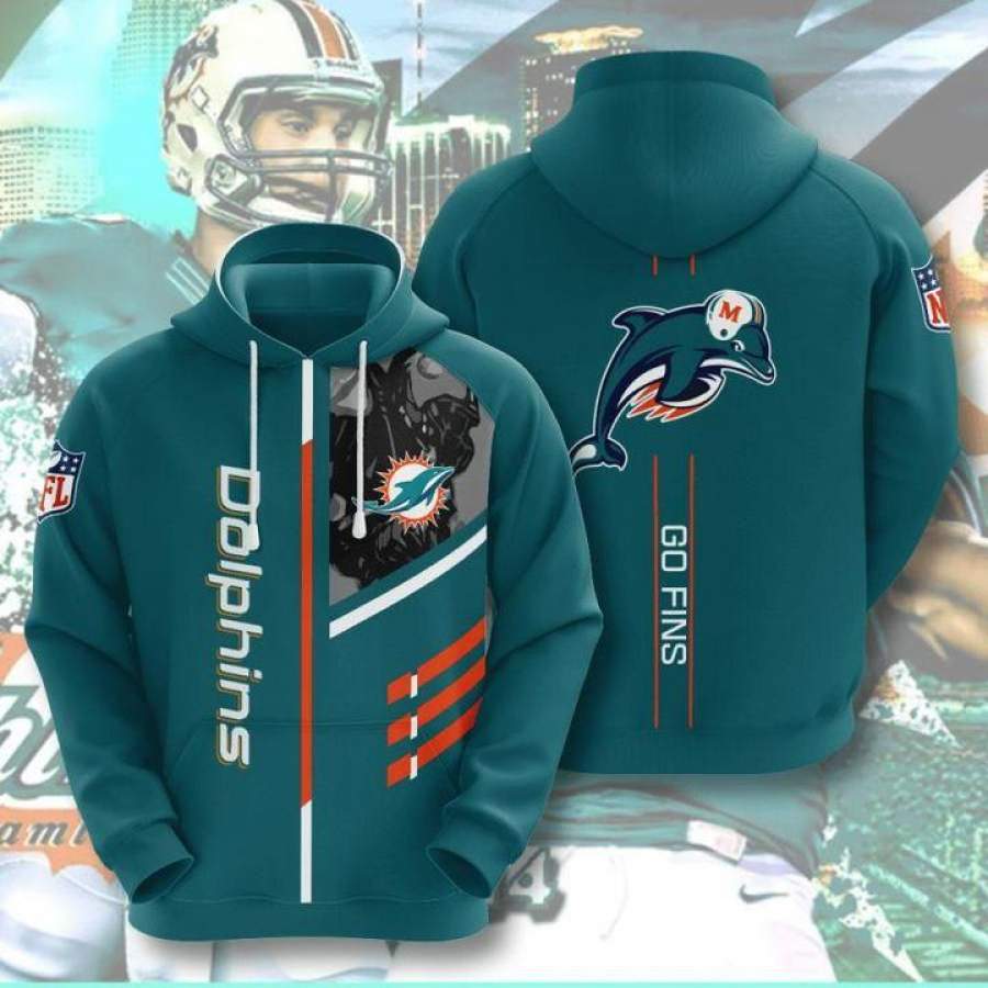 Miami Dolphins Hoodie 3D Style5203 All Over Printed