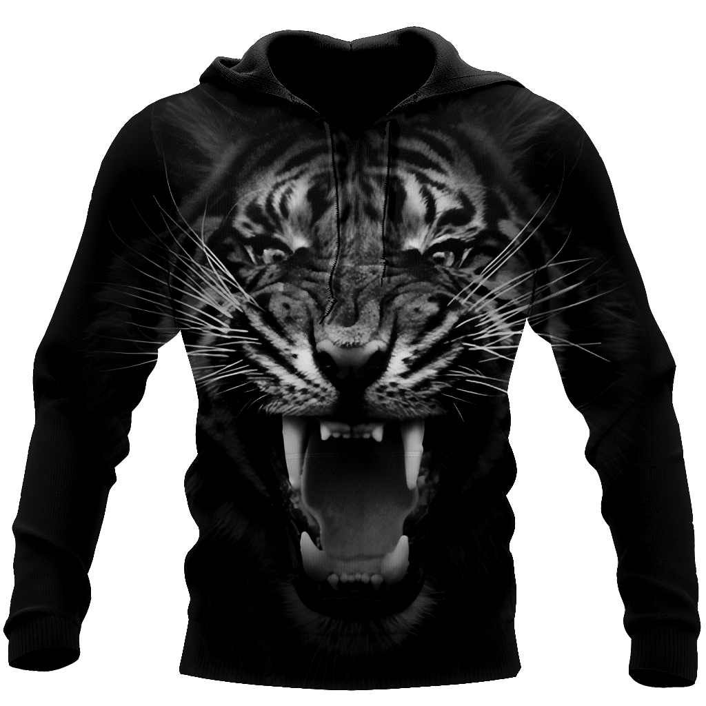 Tiger Back And White 3D All Over Printed Shirts For Men And Women Dqb08202004