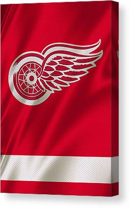 16 Detroit Red Wings Joe Hamilton Canvas Print