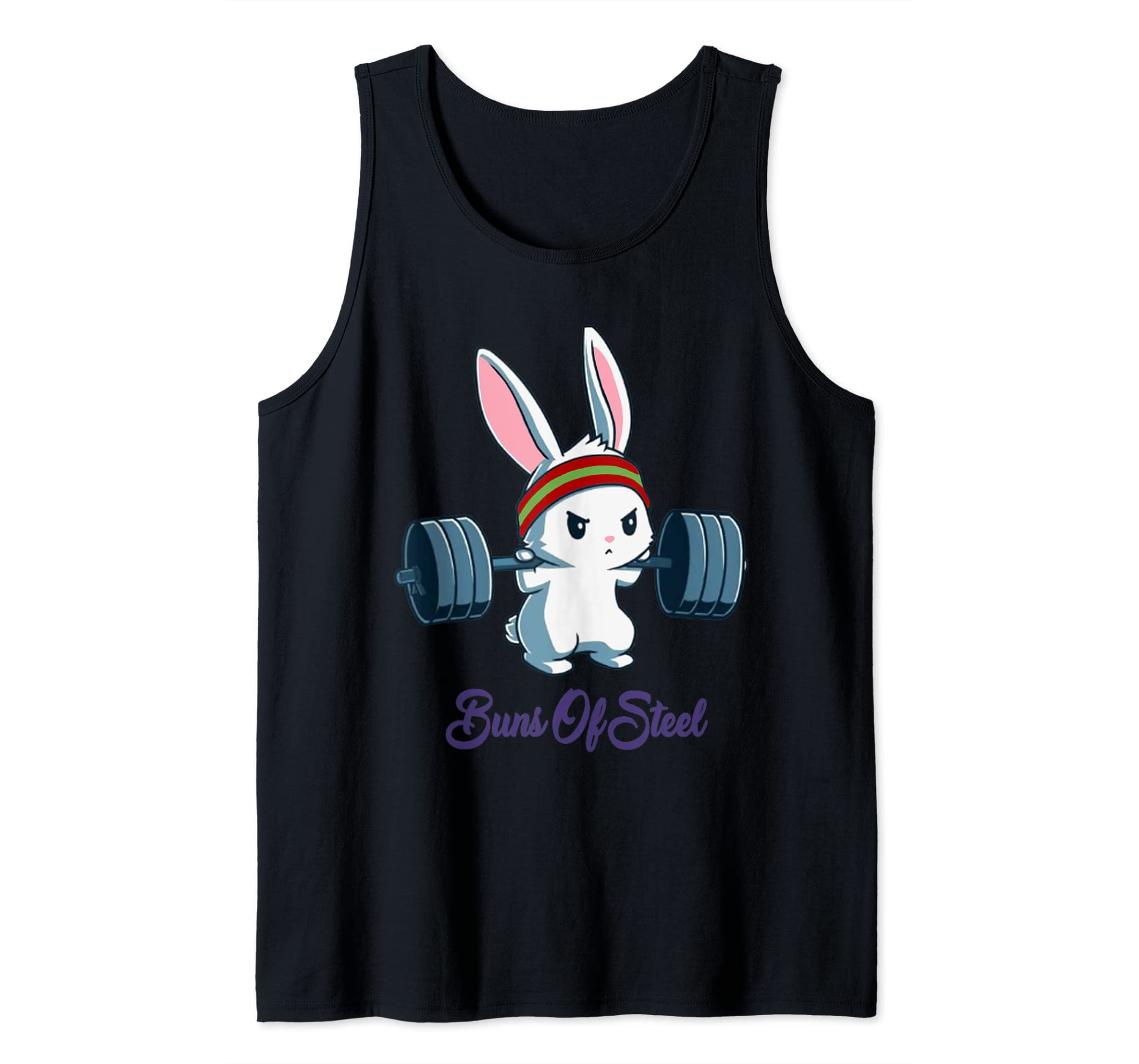 Buns Of Steel Fitness Rabbit Bunny Lover Gym Workout Tank Top