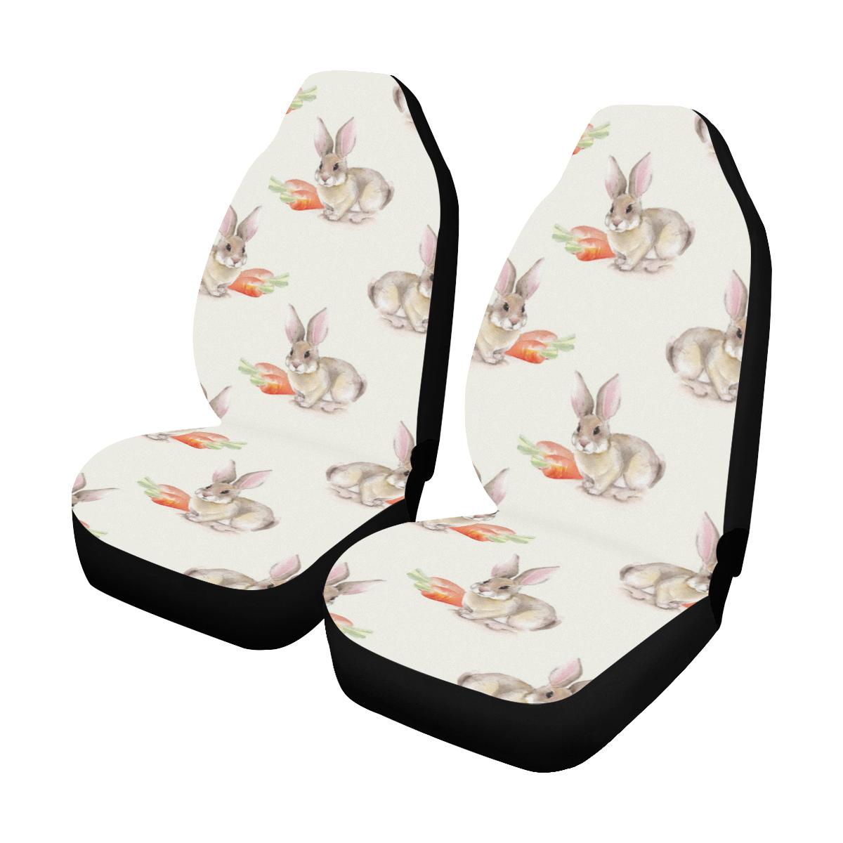 Rabbit Pattern Print Design 01 Universal Fit Car Seat Covers