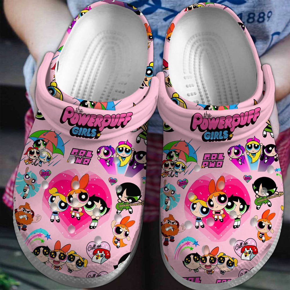 The Powerpuff Girls Cartoon Crocs Crocband Clogs Shoes For Men Women and Kids