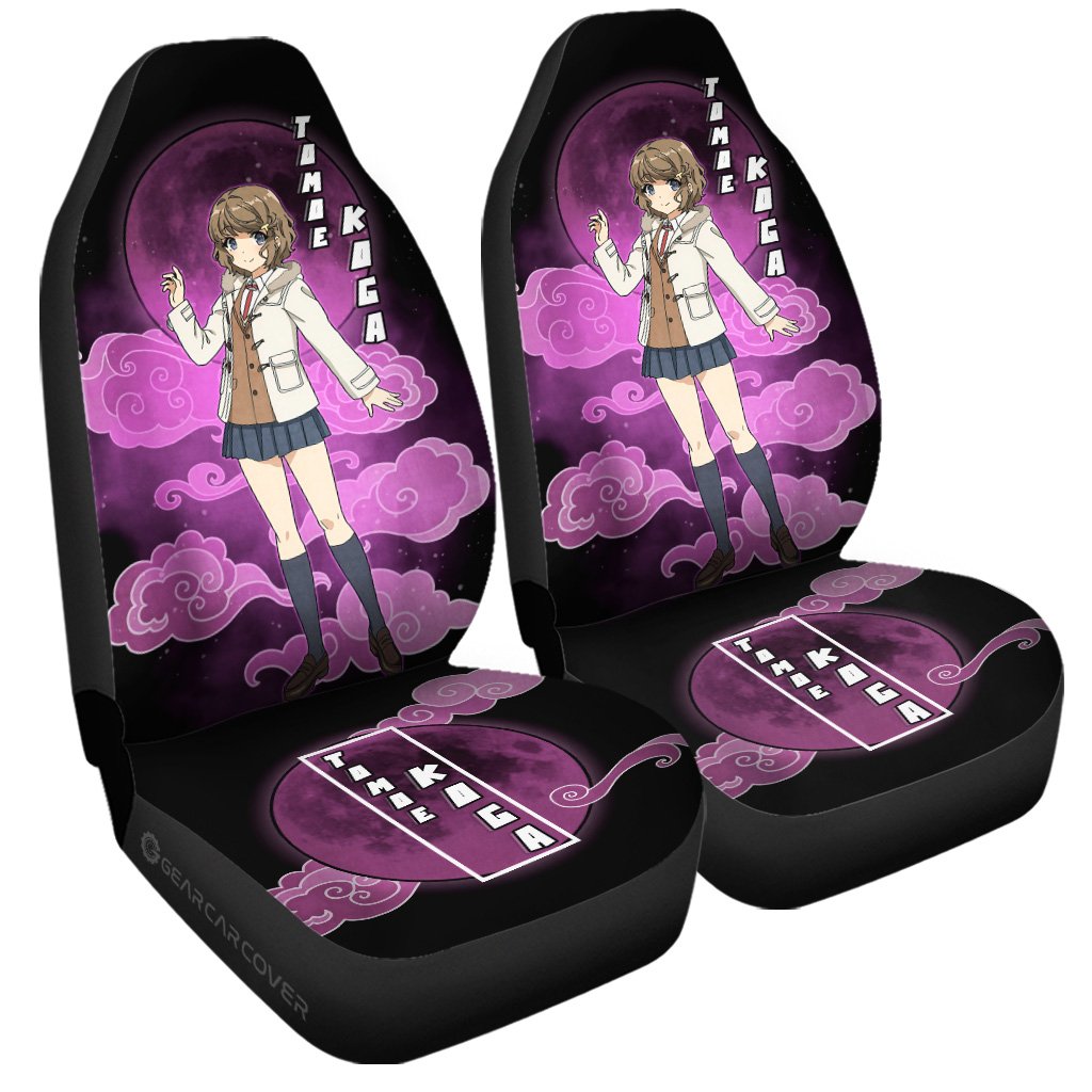 Tomoe Koga Car Seat Covers Custom Bunny Girl Senpai Anime Car Accessories