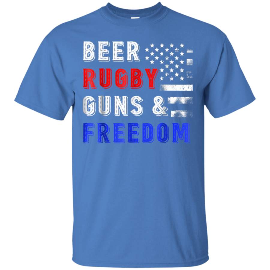 AGR American Bacon Rugby Freedom Shirt Funny 4th July America