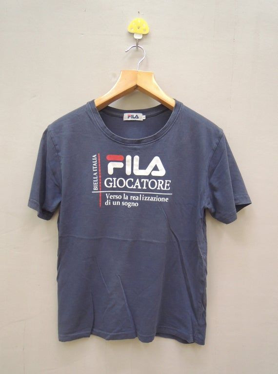 Vintage Fila Sports Minimalist Spell Out Shirtsport Wear Shirt