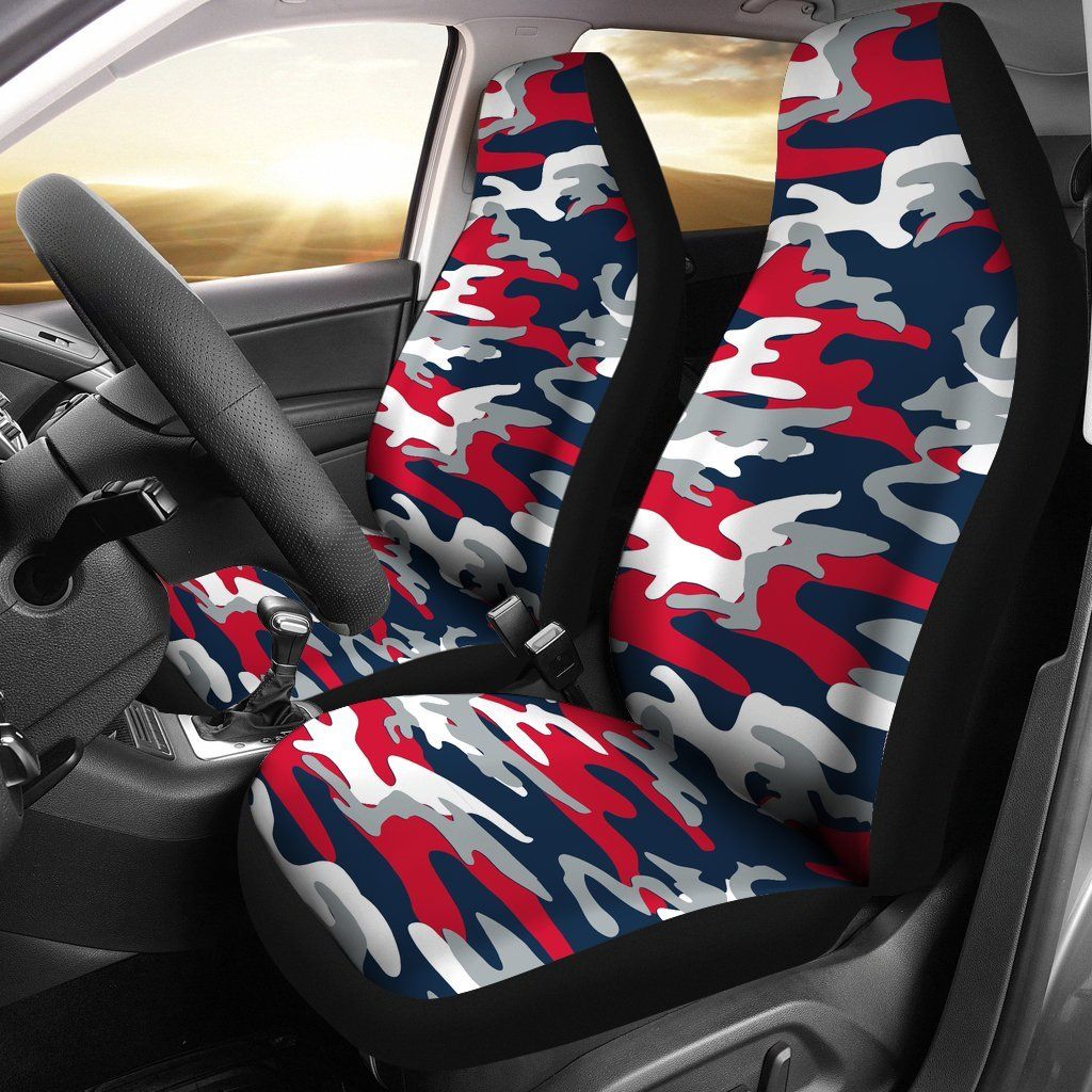 New England Patriots Inspired Camo Car Seatcovers