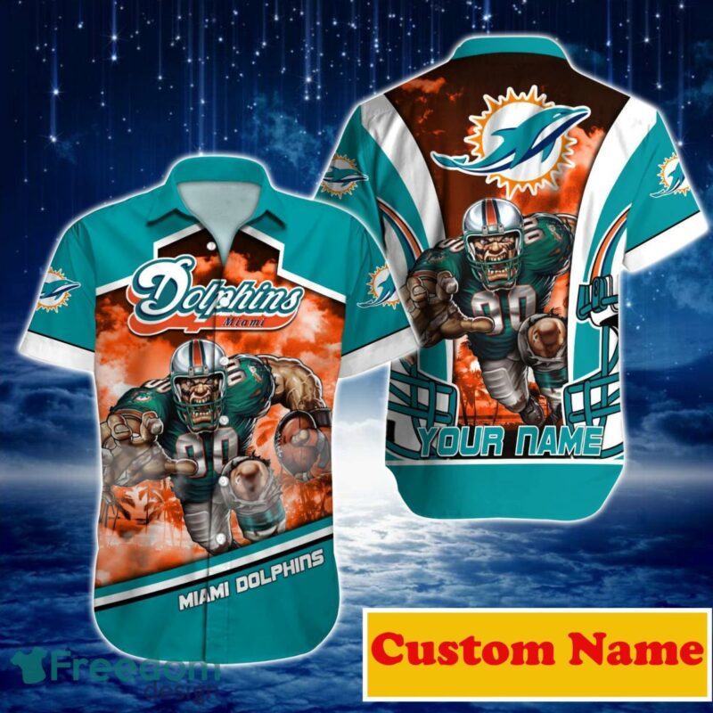 Miami Dolphins Nfl Custom Name Hawaiian Shirt For Men Women Great