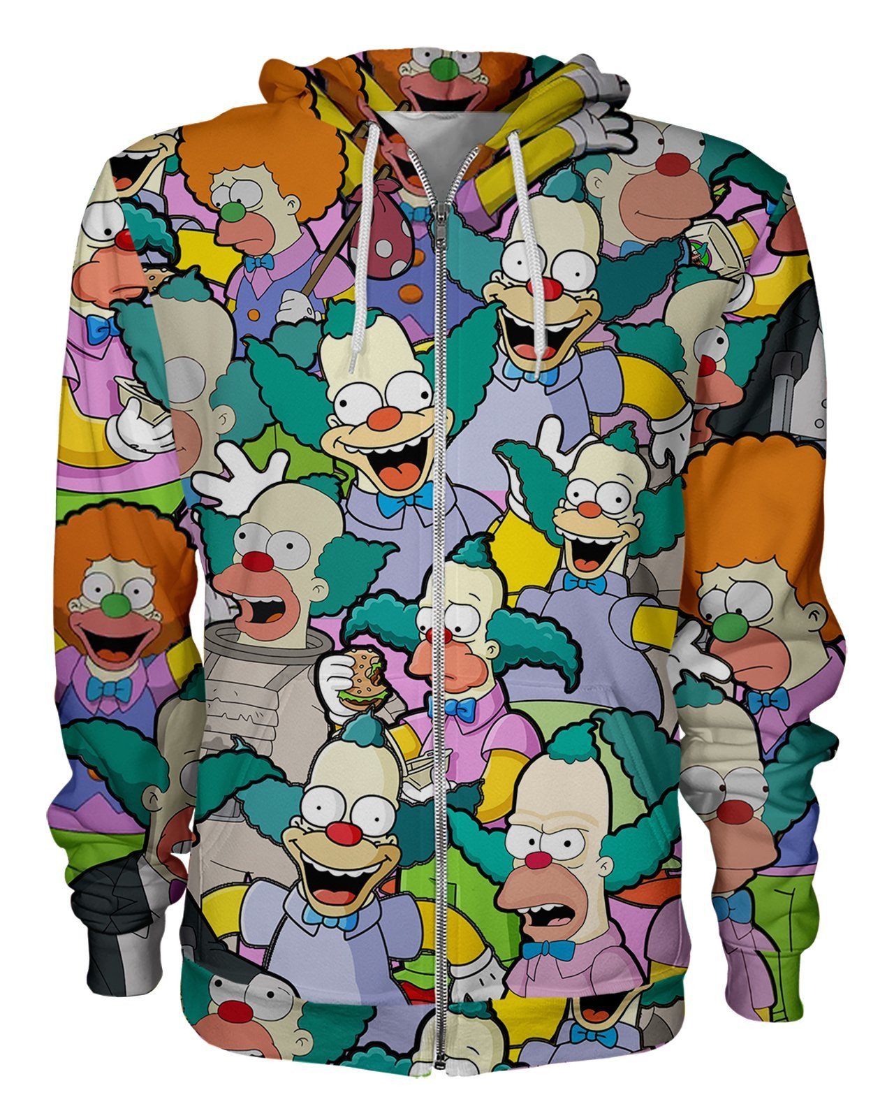 Krusty The Clown Zip Hoodie