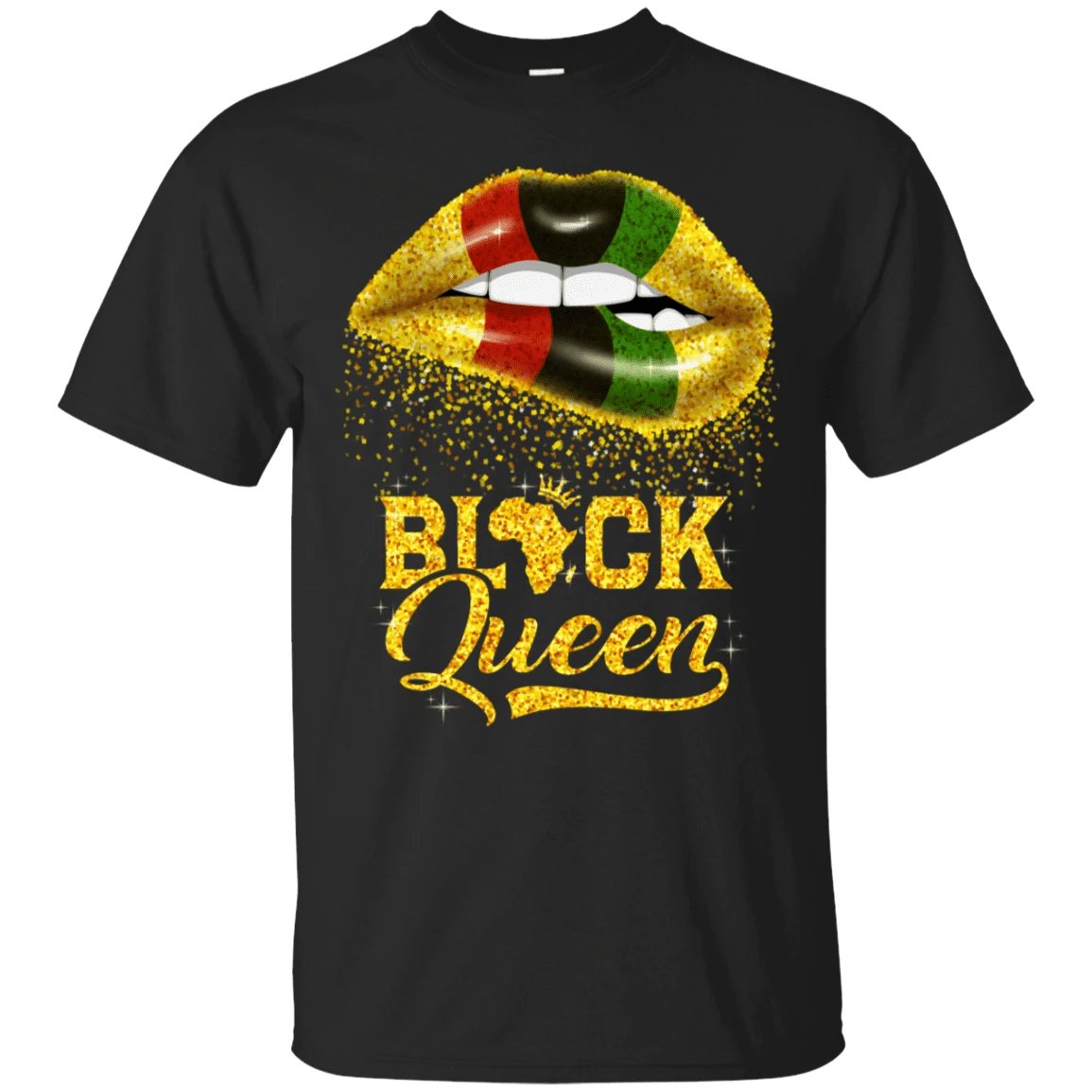 Greeklife T-Shirt – Black Queen Lips Tee