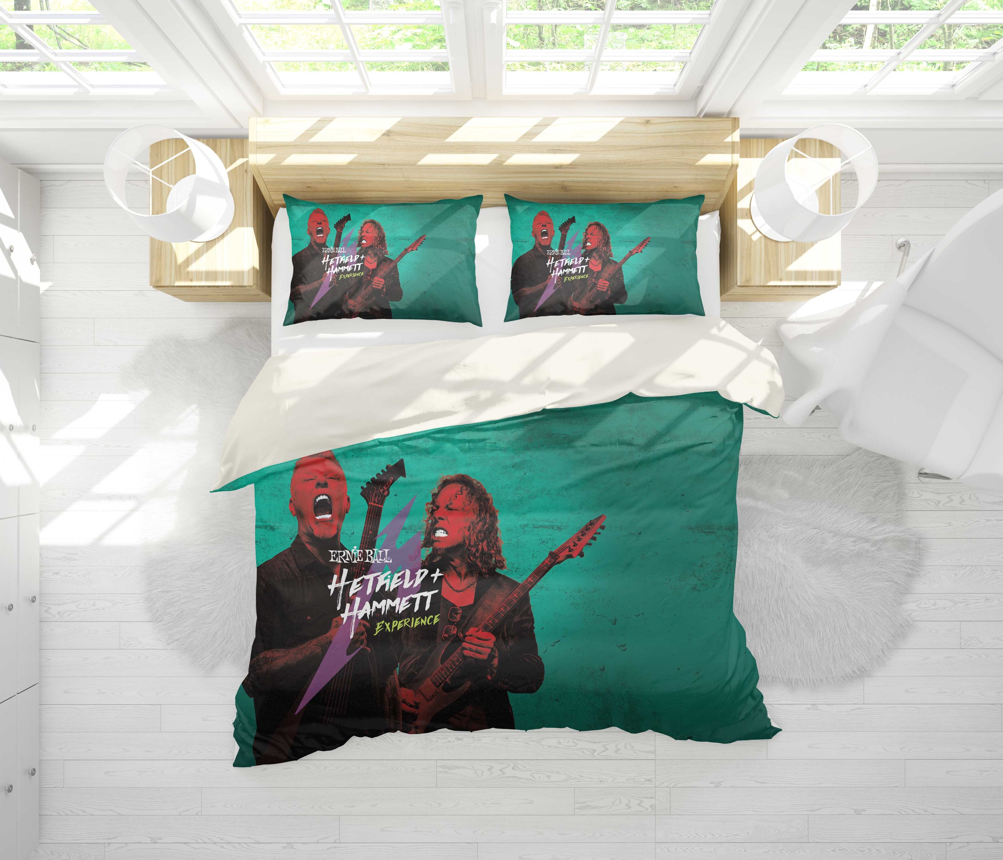 3D Metallica Rock Band Quilt Cover Set Bedding Set Pillowcases 24