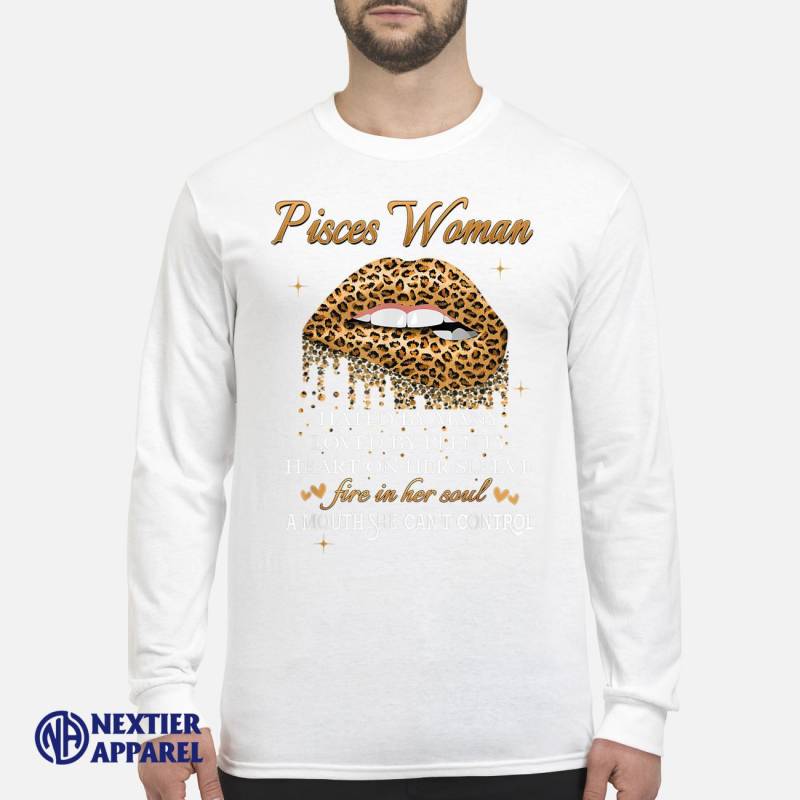 Birthday Sexy Leopard Lips Biting Pisces Woman T-Shirt hoodie, sweater, long sleeve Men’s Long Sleeved T-Shirt