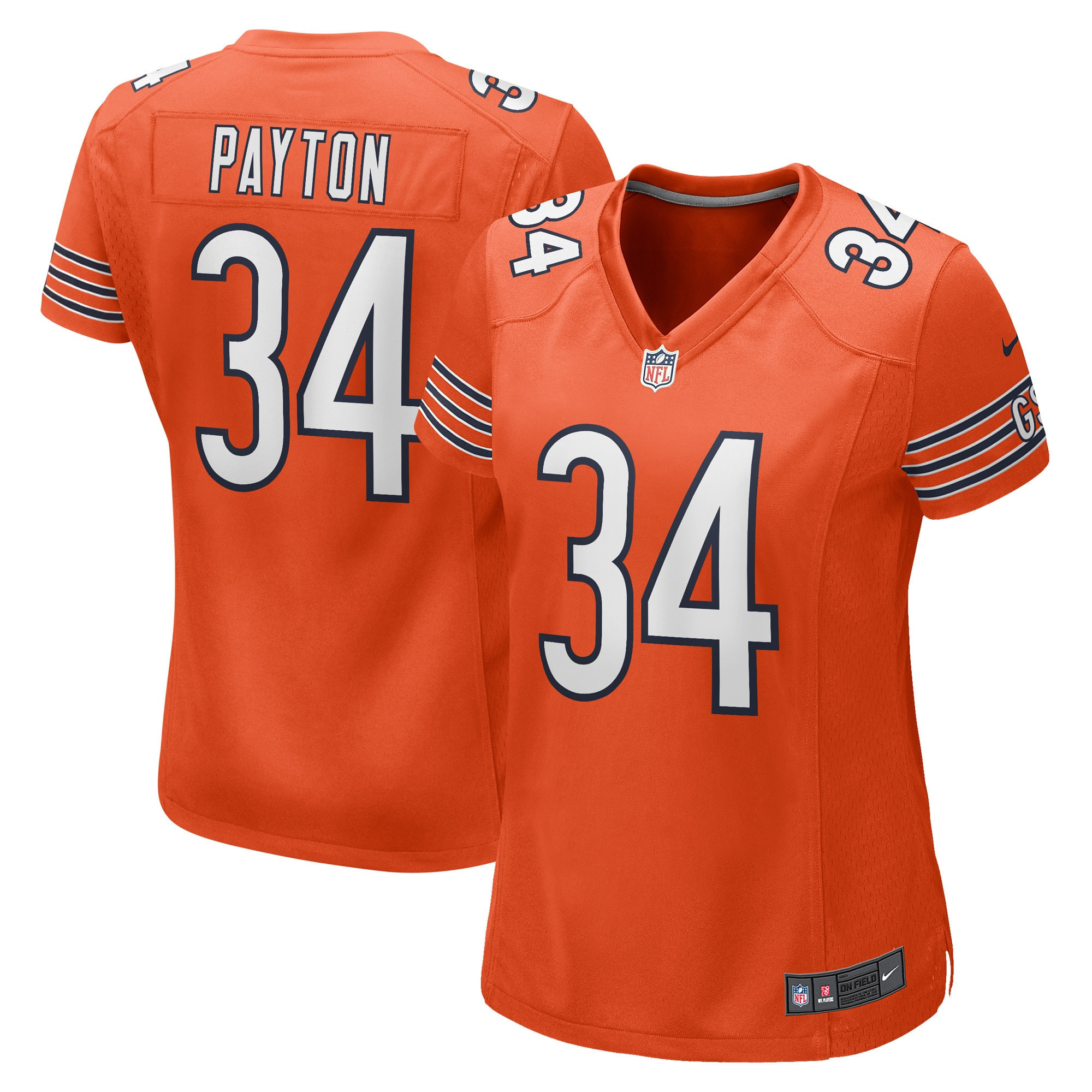 Walter Payton Chicago Bears Womens Retired Player Jersey Orange NFL